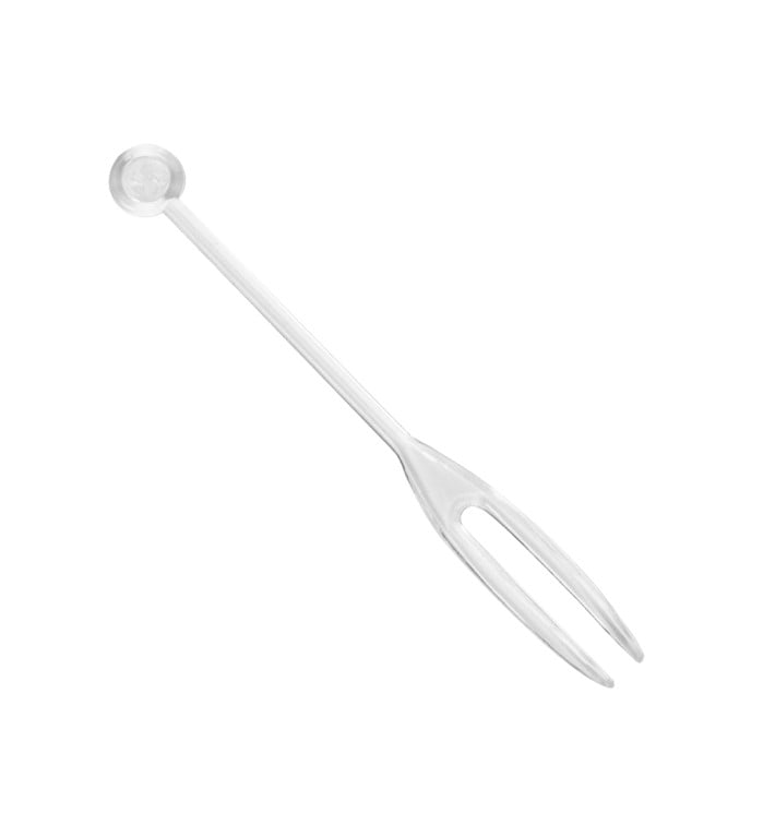 Pick di Plastica Snack Stick Transparente 90mm (1650 Pezzi)