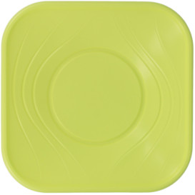 Ciotola Plastica PP "X-Table" Verde Acido 18x18cm (8 Pezzi)