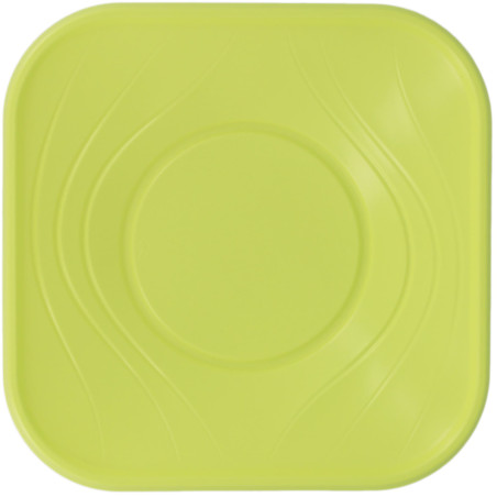 Ciotola Plastica PP "X-Table" Verde Acido 18x18cm (8 Pezzi)