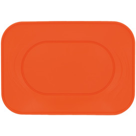 Vassoio di Plastica PP "X-Table" Arancione 330x230mm (60 Pezzi)