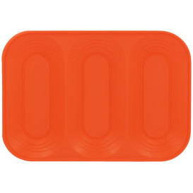 Vassoio di Plastica PP "X-Table" 3C Arancione 330x230mm (30 Pezzi)