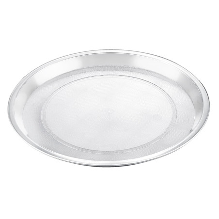 Vassoio Plastica Tray Trasparente Ø32cm (25 Pezzi)