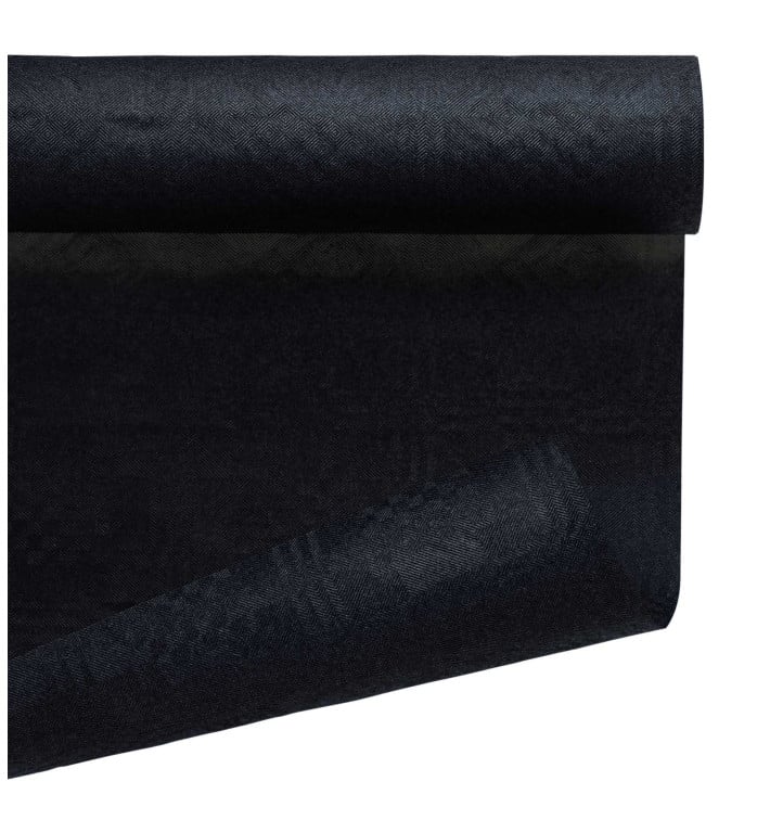 Tovaglia di Carta Rotolo Nero 1,2x7m (1 Pezzi)