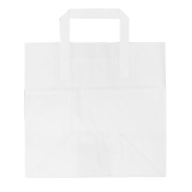 Buste Shopper in Carta Bianca 70g 26+18x26cm (250 Pezzi)