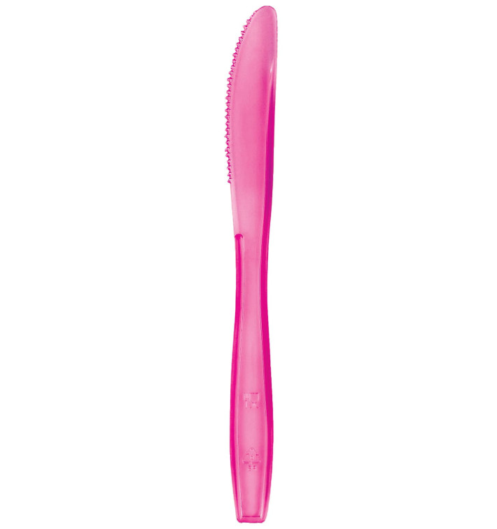 Coltello di Plastica PS Premium Fucsia 190mm (1000 Pezzi)