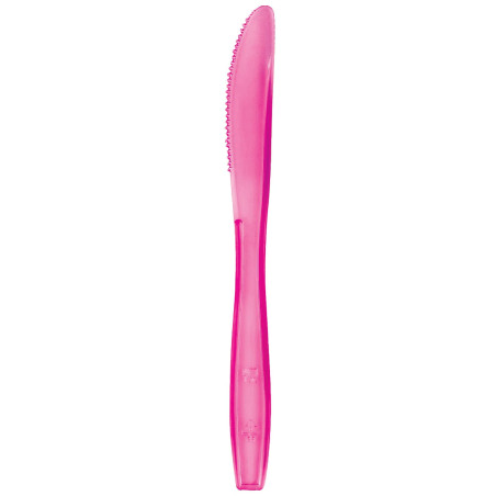 Coltello di Plastica PS Premium Fucsia 190mm (1000 Pezzi)