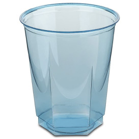 Bicchiere Plastica Esagonale PS Glas Turchese 250ml (10 Uds)