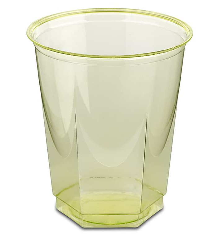 Bicchiere Plastica Esagonale PS Glas Pistacchio 250ml (10 Uds)