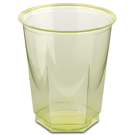 Bicchiere Plastica Esagonale PS Glas Pistacchio 250ml (250 Uds)