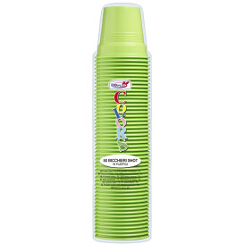 Bicchiere di Plastica PS Verde Lime 80ml Ø5,7cm (1500 Pezzi)