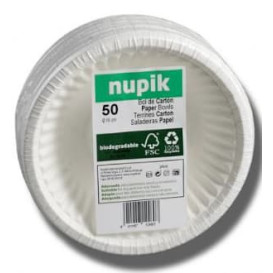 Ciotola di Carta Bianco Biodegradabili 250ml (250 Pezzi)