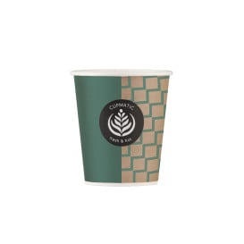 Bicchiere di Carta Eco Cupmatic 9Oz/280ml Ø8,0cm (1000 Pezzi)