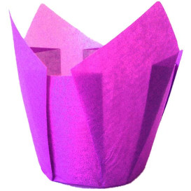 Pirottini per CupCake 4,9x3,8x7,5cm Viola (500 Pezzi)