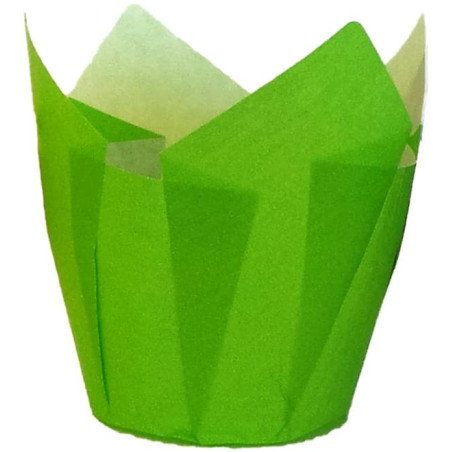 Pirottini Muffin Tulip Ø50x50/80 mm Verde (3.600 Pezzi)