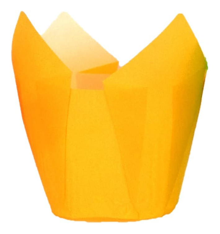 Pirottini Muffin Tulip Ø50x50/80 mm Giallo (2000 Pezzi)