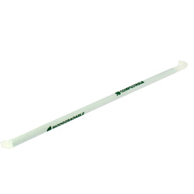 Cannuccia Flessible Insaccato PLA Verde Ø6mm 24cm (400 Pezzi)