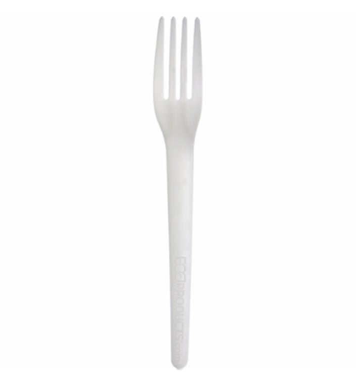 Forchetta Compostabile CPLA Bianco 17,0 cm (50 Pezzi)