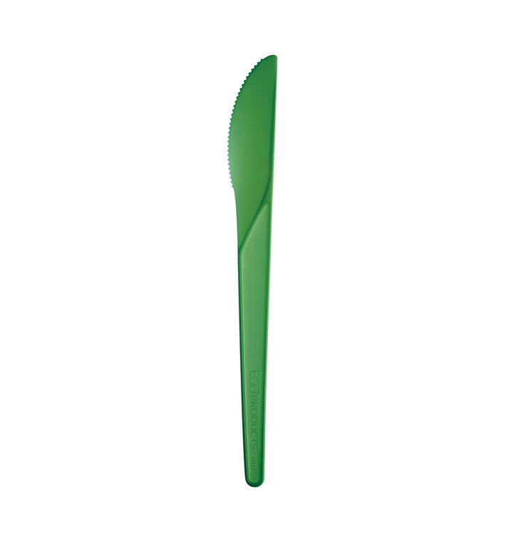 Coltello Compostabile CPLA Verde 17,2 cm (1.000 Pezzi)