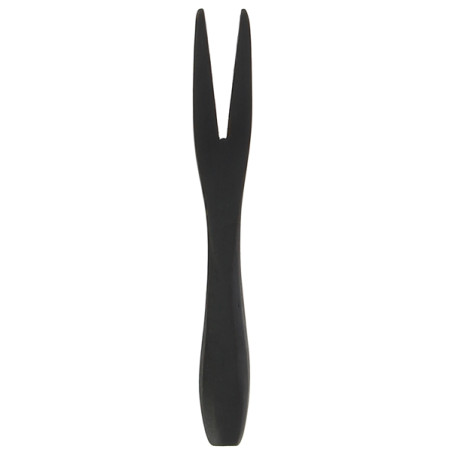 Mini-forchetta di Bamboo Degustazione Nero 9 cm (500 Pezzi)