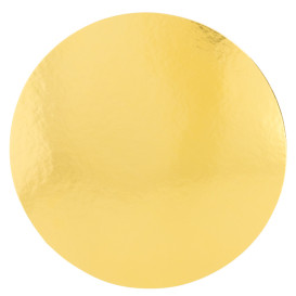 Disco di Carta Oro e Bianco 260 mm (100 Pezzi)