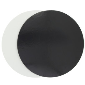 Disco di Carta Nero e Bianco 260 mm (100 Pezzi)