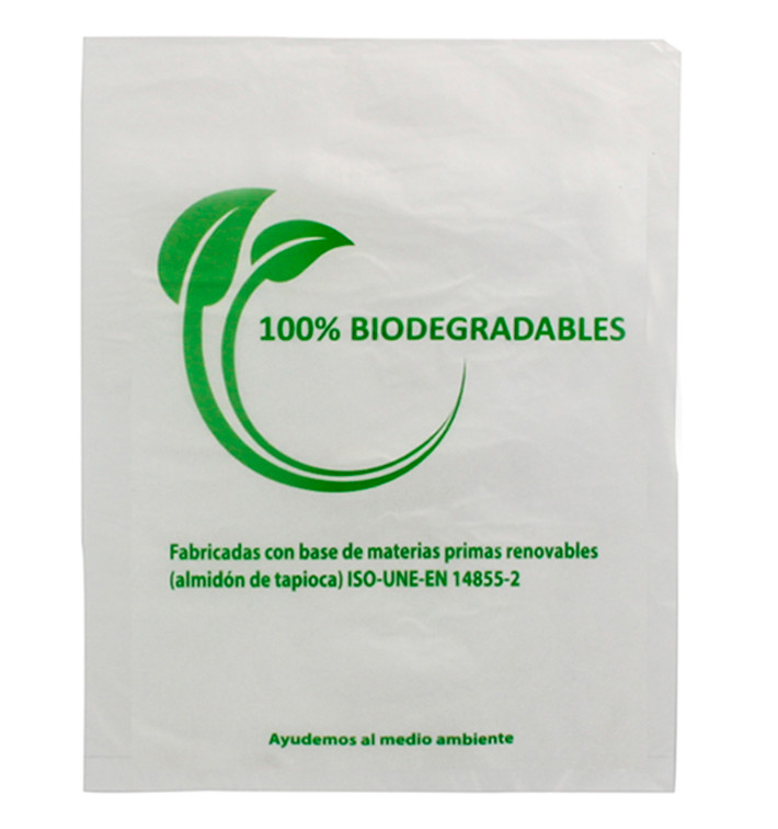 Sacchetti Plastica 100% Biodegradabile 35x48cm (100 Pezzi)