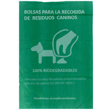 Sacchetto per escrementi per cani 100% bio 20x33cm (100 Pezzi)