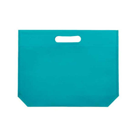 Sacchetto TNT Manico Fustellato Acquamarine 34+8x26cm (200 Pezzi)