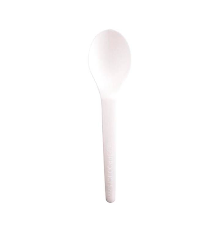 Cucchiaini in Amido di Mais CPLA Bianco 12 cm (2000 Pezzi)