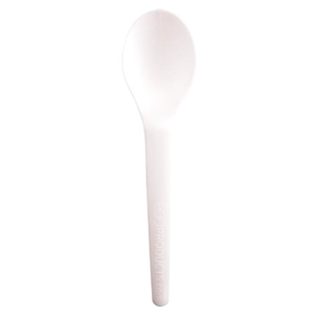 Cucchiaini in Amido di Mais CPLA Bianco 12 cm (2000 Pezzi)