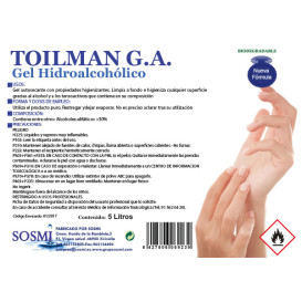 Gel igienico idroalcolico antibatterico 5.000ml (1 Pezzo)