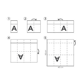 Tovagliolo Portaposate di Carta 40x40cm Bianco Eco (30 Pezzi)