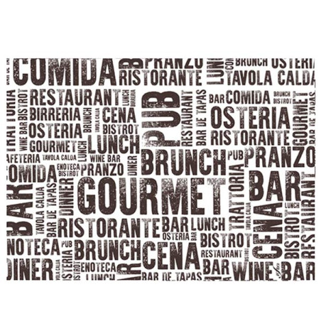 Tovaglietta di Carta Bianco "Gourmet" 30x40cm 40g/m² (500 Pezzi)