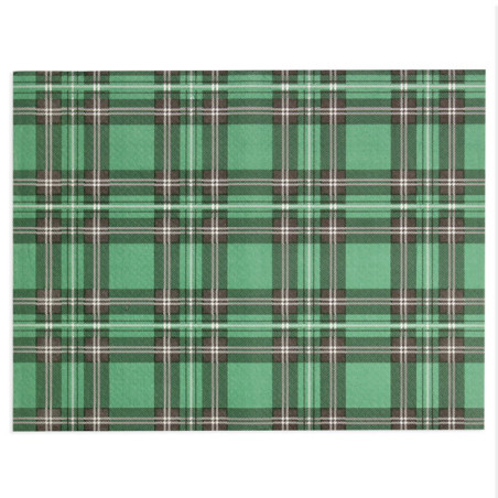 Tovaglietta di Carta Verde "Edinburgh" 30x40cm 40g/m² (500 Pezzi)