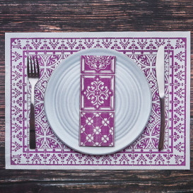 Tovaglietta di Carta 30x40cm "Alhambra" Viola 50g/m² (1000 Pezzi)