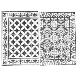 Tovaglietta di Carta 30x40cm "Alhambra" Nero 50g/m² (1000 Pezzi)