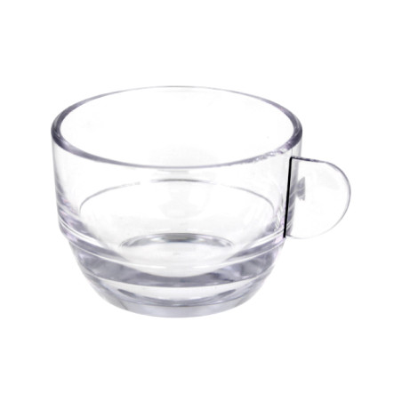 Tazza Riutilizzabile SAN “Cappuccino” Trasparente 166ml (36 Pezzi)