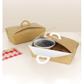 Contenitore di Cibo "Doggy Bag" Kraft 16x9,5x6cm (200 Pezzi)