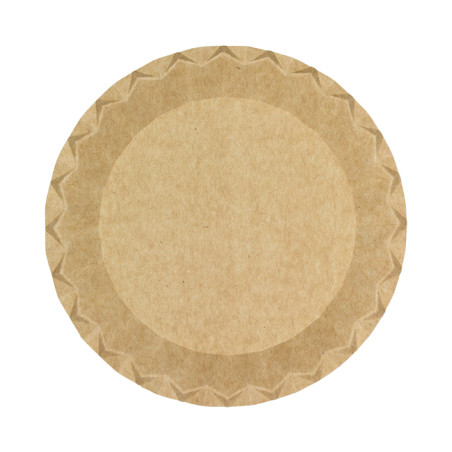 Piatto di Carta Kraft “Flower” Ø18cm 225g/m² (700 Pezzi)