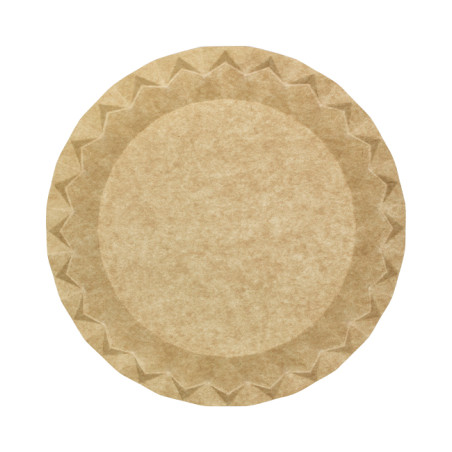 Piatto di Carta Kraft “Flower” Ø29cm 245g/m² (50 Pezzi)