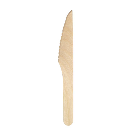 Coltello di Legno Usa e Getta 16,5cm (1.000 Pezzi)