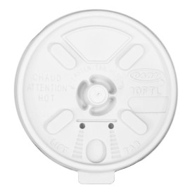 Coperchio "Lift n' Lock" PS Bianco Ø8,6cm (1000 Pezzi)