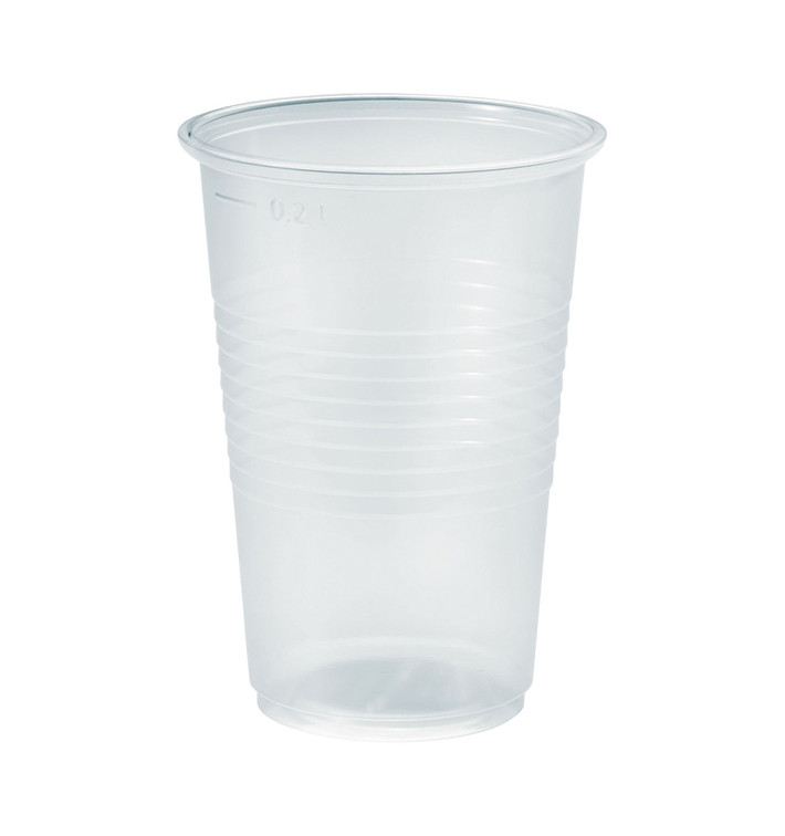 Bicchiere di Plastica PP Transparente 230ml Ø7,0cm (3000 Pezzi)