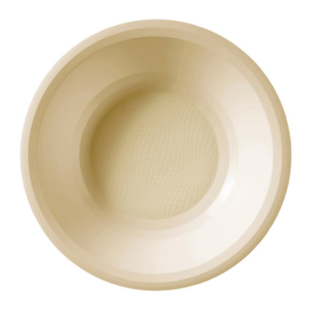 Piatto di Plastica Fondo Crema Round PP Ø195mm (25 Pezzi)