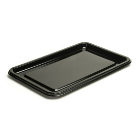 Vassoio Plastica Rettangolare Nero 46X30 cm (50 Pezzi)