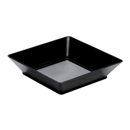 Piatto Degustazione Riutilizzabile "Small" Nero 45ml 6,5x6,5cm (25 Pezzi)