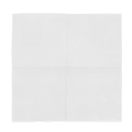 Tovagliolo di Carta Punta Punta 25x25cm Bianco (100 Pezzi)