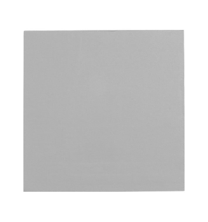 Tovagliolo di Carta Punta Punta 25x25cm Grigio (50 Pezzi)