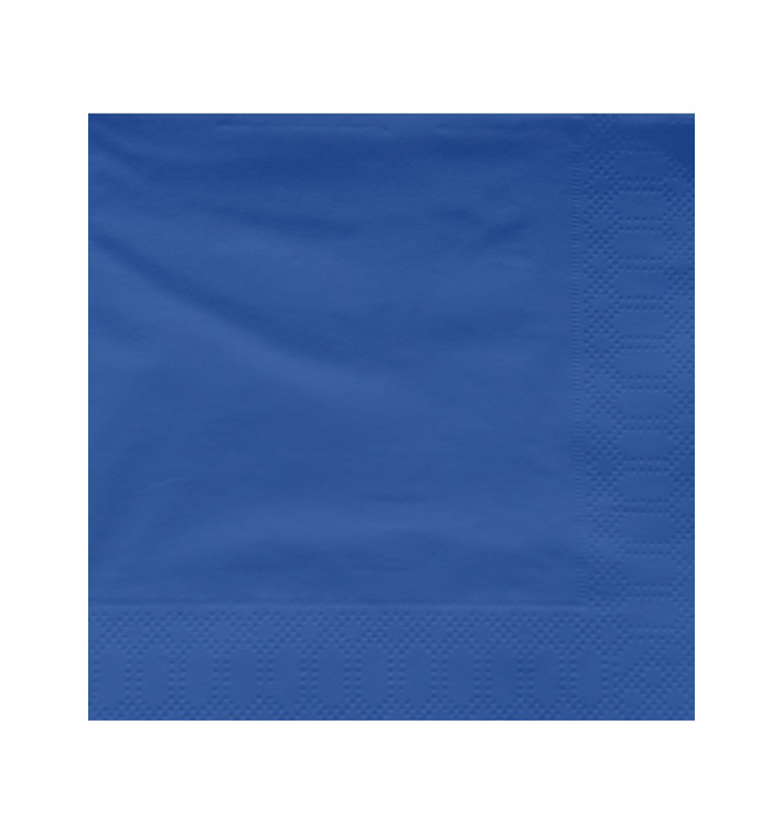 Tovagliolo di Carta 2V 30x30cm Blu (4500 Pezzi)