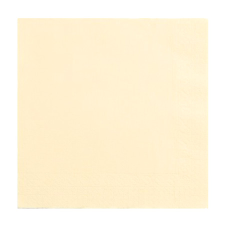 Tovagliolo di Carta Punta Punta 33x33cm 2S Crema (1200 Pezzi)